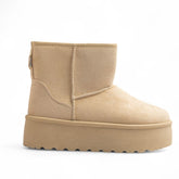 Europeon Union Women Beige Chamois Half Boot #3511